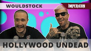 HOLLYWOOD UNDEAD  INTERVIEW WOULDSTOCK [upl. by Yenaj]