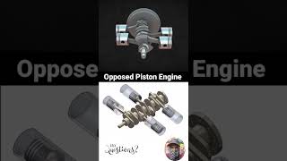 Opposed  Piston Diesel engine working animation automobile gear piston engineering mechanical [upl. by Pincas]