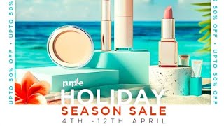 holiday season sale 4th 12th aprilpurplle onboxing holidayseason april [upl. by Barimah]