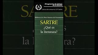 Cultura de usar y tirar  JP Sartre filosofía pensamientos libros literatura [upl. by Bruckner783]