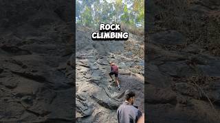 ROCK CLIMBING CHALLENGE 🥵🔥 shortsviral malayalam shortvideos [upl. by Erny]