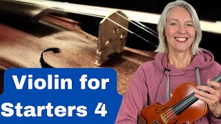 Violin for Starters Lesson 4 Bowing technique  how to bow straight on the violin [upl. by Fulvia]