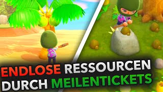 ENDLOSE Ressourcen durch MEILENTICKETS in Animal Crossing New Horizons [upl. by Mahon]