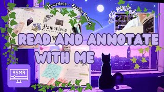 READ AND ANNOTATE WITH ME 📖 ASMR 💕 RAIN SOUNDS 💜 Powerless  Lauren Roberts ⚔️ [upl. by Scrivings947]