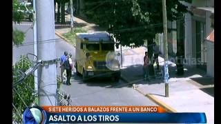 Asalto a los tiros a un blindado  Telefe Noticias [upl. by Porche106]