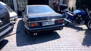 Mercedes W126 560 SEC Magnaflow exhaust 1 [upl. by Cath]