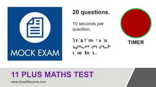 11 PLUS MATHS TEST Mock Exam [upl. by Buonomo534]