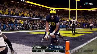 Colston Loveland Snags a TD Over 2 Defenders in the Big 10 Championship [upl. by Tegdig]