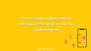 How to display multiple locations and related information on the map like bookingcom [upl. by Anchie]