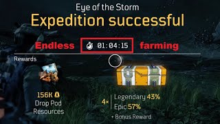 Outriders Endless Eye of the Storm One hour of exp farming [upl. by Spindell]