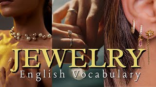 💍 Jewelry English Vocabulary 💎 Jewellery or Jewelry 💍 Jewelry Types in English english esl [upl. by Ollopa]