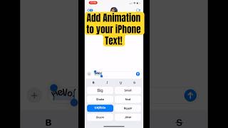 Add Super Cool Animation to your iPhone Text Messages imessage ios iphonetips [upl. by Sum781]