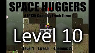 Space Huggers JS13K game  Gameplay  Reached Level 10 [upl. by Euell]