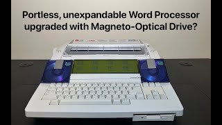 Portless unexpandable Brother Word Processor upgraded with MagnetoOptical Drive [upl. by Seyah]