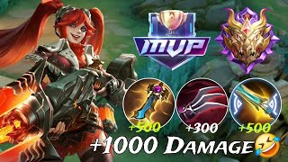 1000 DAMAGE LAYLA SUPER KILLS  ATTACK SPEED BUILD  LAYLA GAMEPLAY [upl. by Yim]