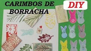 Carimbos de Borracha como fazer  DIY  Estúdio Brigit [upl. by Miza702]