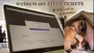 ateez ticketing experience  trying to get kpop concert tickets ATL [upl. by Ednutabab]