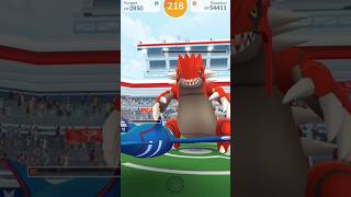 GROUDON Raid in Pokémon Go  Is it ✨ SHINY ✨😱😍 pokemogo pokemon shorts short [upl. by Ruford]