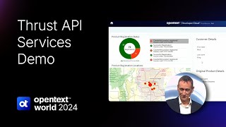 OpenText World 2024 Demo OpenText Thrust API Services [upl. by Winsor100]