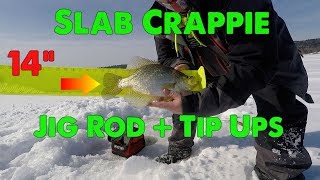 Ep118 Searching for Slab Crappie Jig Rod  Tip Ups [upl. by Rustie]