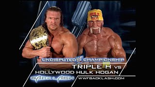 Story of Triple H vs Hulk Hogan  Backlash 2002 [upl. by Valente431]