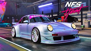 Porsche 911 Carreras RSR build and gameplay need for speed heat [upl. by Jilli]