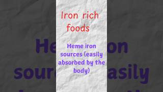 Iron rich foods which are useful to increase your hemoglobin in bloodhealth healthylifestyle [upl. by Norud179]