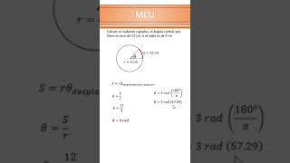 Ángulo central  MCU  Física  COMIPEMS [upl. by Atilam]