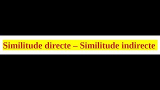 Similitudes directes et similitudes indirectes  Cours complet et Applications [upl. by Yntruoc]