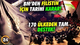 BMden Filistin İçin Tarihi Karar 170 Ülke Tam Destek Verdi [upl. by Aldus]