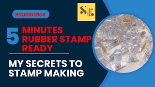 Fastest Rubber Stamp Making  How to easily make liquid Polymer Rubber Stamp [upl. by Nwatna]