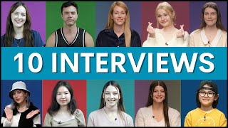 10 Interviews Learn English Questions and Answers [upl. by Jarrod]