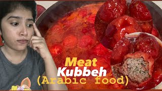 Meat red kubbeh arabic food [upl. by Telocin436]