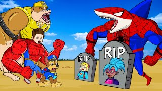 Paw Patrol Rescue Rubble Family vs Monster Shark  Paw Patrol Cartoon Movie [upl. by Kella187]