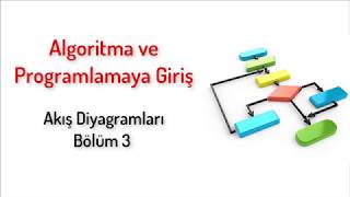 Algoritma ve Programlamaya Giriş  Akış Şemaları 3 [upl. by Ziguard]