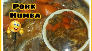 Sweet ampSpicy Pork Humba Adobo WCarrots [upl. by Obel]