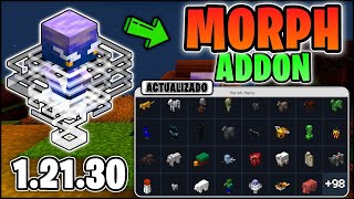 👉 MORPH ADDON Actualizado para Minecraft Bedrock 12130  Morphing Bracelet [upl. by Ewolram]