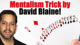 INSANE David Blaine Mentalism Card Trick  Magic Tricks REVEALED [upl. by Esenaj]