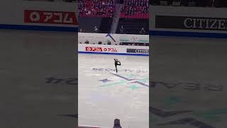 Loena Hendrickx Free Skate ending World Figure Skating Championships 2024 [upl. by Phillane]