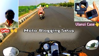 How to Set Ur GoPro On Helmet Kit Installation Ulanzi Media Mod Moto Vlog  Pkraja08 [upl. by Aibat792]