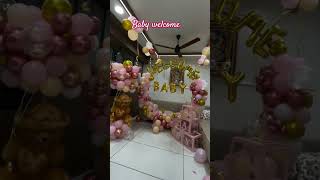 New born baby welcome decoration  shorts  viral video  treding 🤗🎉 [upl. by Coniah768]