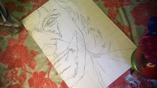 Draw with me  “Joker” Outline progress… [upl. by Yrreg33]