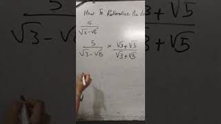 Rationalization of Denominators  class9 rationalisation shorts short viral trending maths [upl. by Frame]