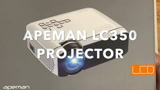 APEMAN Projector LC350 with DEMO in both bright and Dark Room [upl. by Etnaik]