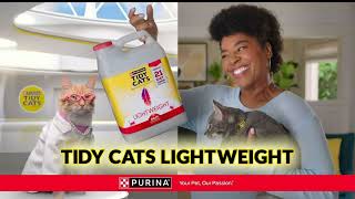 🐾 Tidy Cats Lightweight Litter Easy Cleanup Happy Cats Litterback🙌 tvcommercials tidycats cats [upl. by Alleynad]