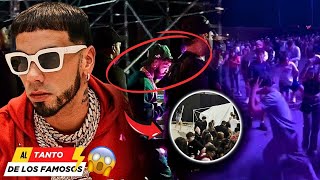 ¡Anuel AA Sufre Ataque de Pánico y Cancela Concierto Público Enojado Destruye Todo [upl. by Ramirolg17]