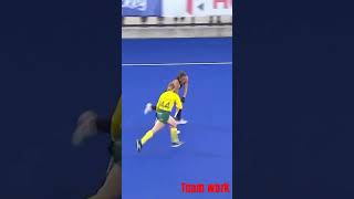 HOCKEY TEAM WORK 🔥🏑😦 GOOD GOAL fieldhockey hockeyindia eurohockey shorts FIHhockeycards [upl. by Lednor]