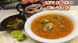 Como hacer SOPA DE FIDEO con MOLLEJAS DE POLLO a mi estilo [upl. by Adamek837]