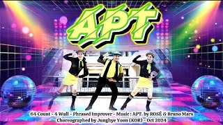 APT  Phrased Improver Line Dance  Demo by  Amare Yedij [upl. by Shifrah]