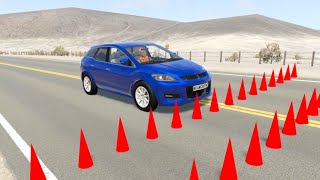 Amazing BeamNG Video  Cars Vs Spikes Trap  BeamNG Drive [upl. by Esille]